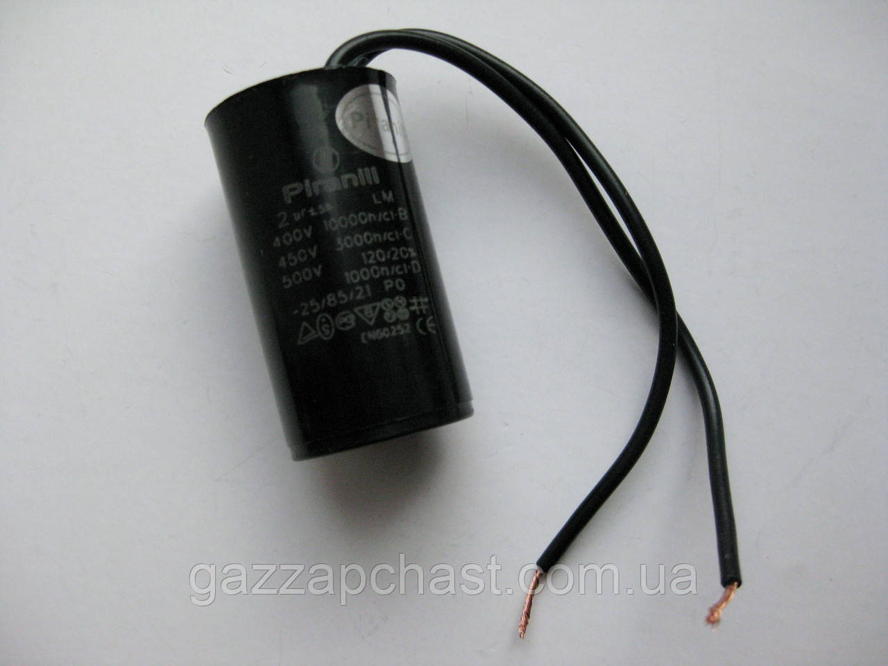 Конденсатор циркуляційного насосу (2 mF) Wilo, Grundfos, Viessmann, Vaillant, Bosch, Sime, Immergas, Termet - Зображення 2