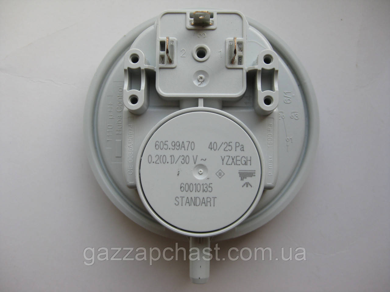 Пресостат Huba Control 40/25 Pa для побутових газових котлів (60010135)