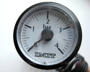 Манометр капілярний круглий Ø 37 мм, 0-4 бар (066226)