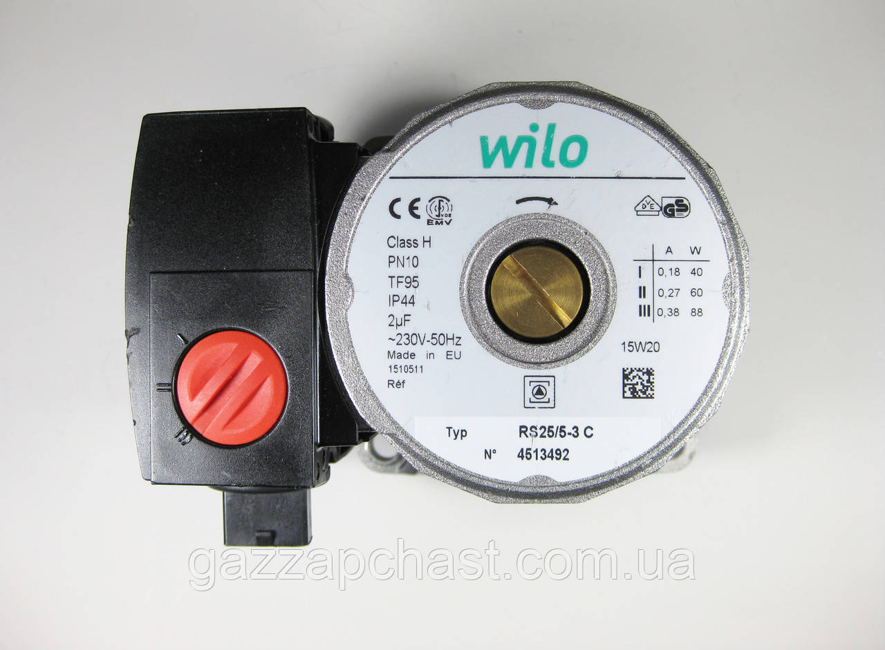 Циркуляційний насос Wilo RS 25/5-3 C для газовых котлів (56982602) - Зображення 2