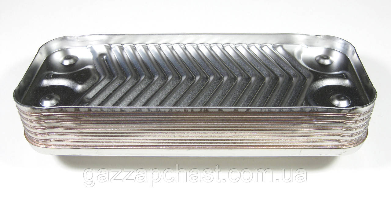 Теплообмінник Ferroli Divatech F24B, Fertech F24B пластинчастий, 12 пл. Alfa Max 902610480 - Зображення 3