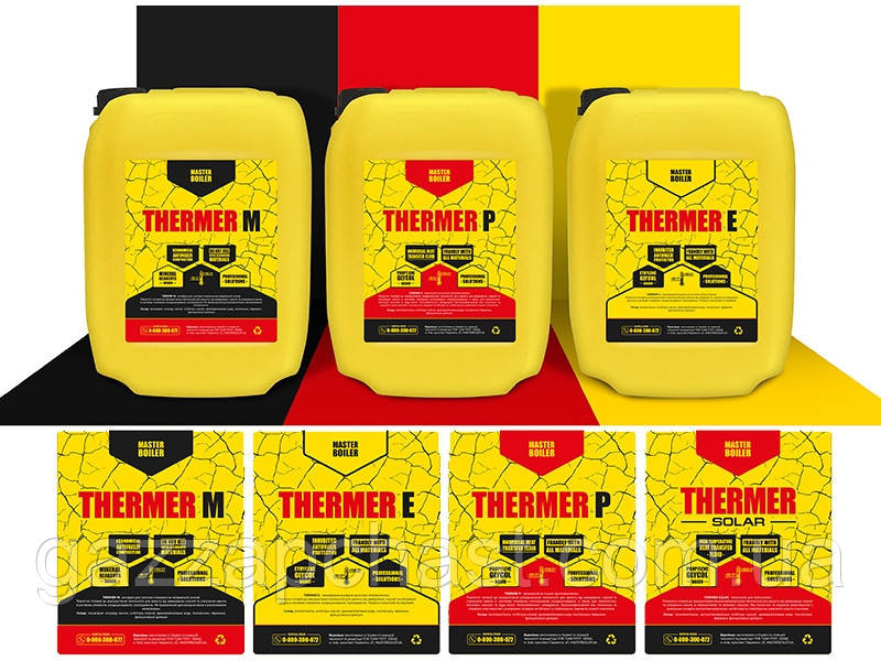 Антифриз для систем опалення на основі пропіленгліколю THERMER® P 20 л, MBTP20 - Зображення 3