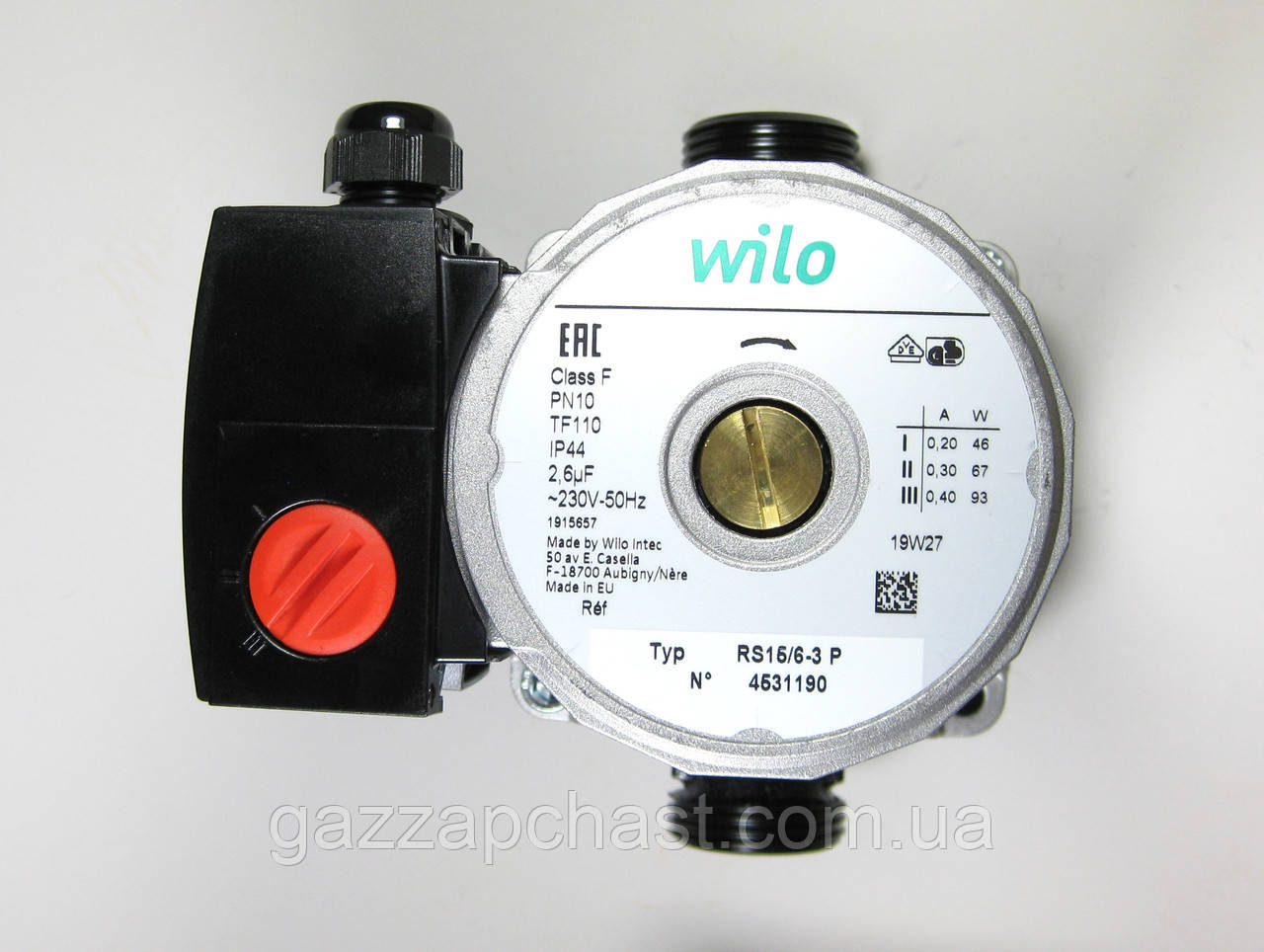 Насос для електричних котлів Wilo RS 15/6-3 P (56982604) - Зображення 2