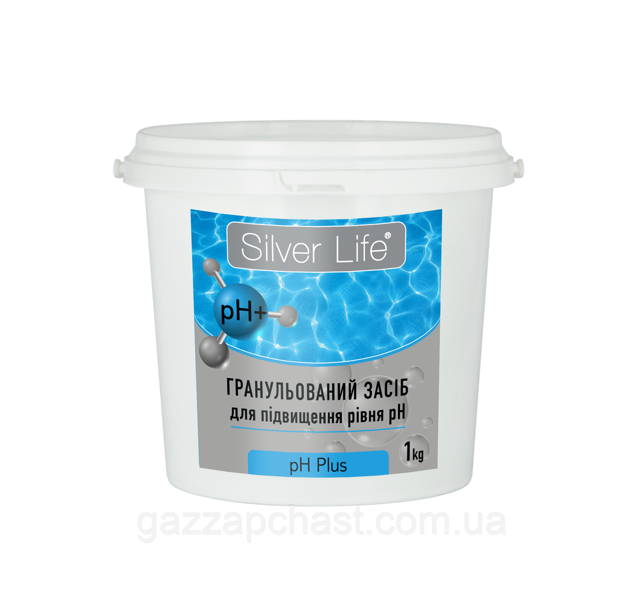 Засіб для підвищення рівня pH води в басейні Silver Life pH Plus (гранули), 1 кг