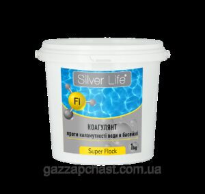 Засіб для освітлення води в басейні Silver Life Super Flock, 1 кг СВ52