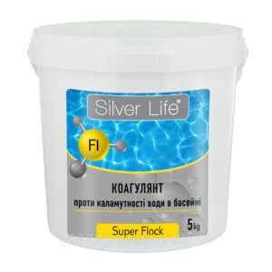 Засіб для освітлення води в басейні Silver Life Super Flock, 5 кг СВ53