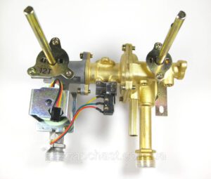 Газоводяний блок газової колонки 10-12 л, фланець (J0017)