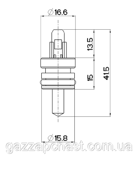 Датчик температури занурювальний Baxi Fourtech, Eco5 Compace, Eco Home, Westen Pulsar D (710056200) - Зображення 10