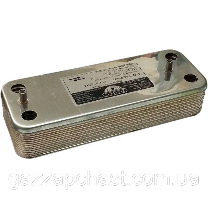 Теплообмінник пластинчастий (14 пл.) Baxi Eco, Eco 3, Luna, EcoFour, Fourtech /Westen Energy, Pulsar, Pulsar D