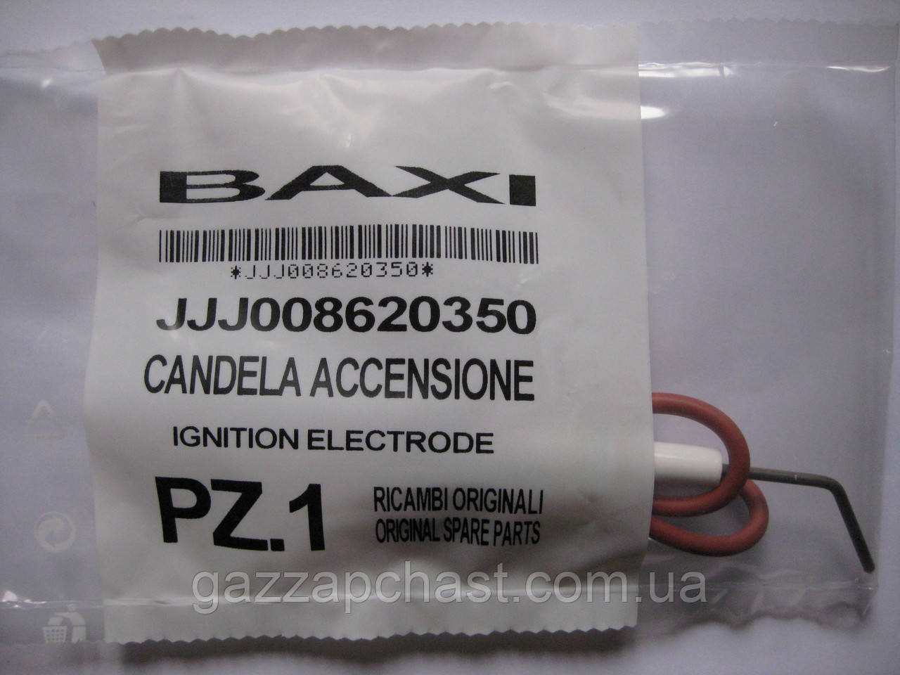 Електрод розпалу одинарний з кабелем Baxi Sim, Westen Compact FS (8620350) - Зображення 2