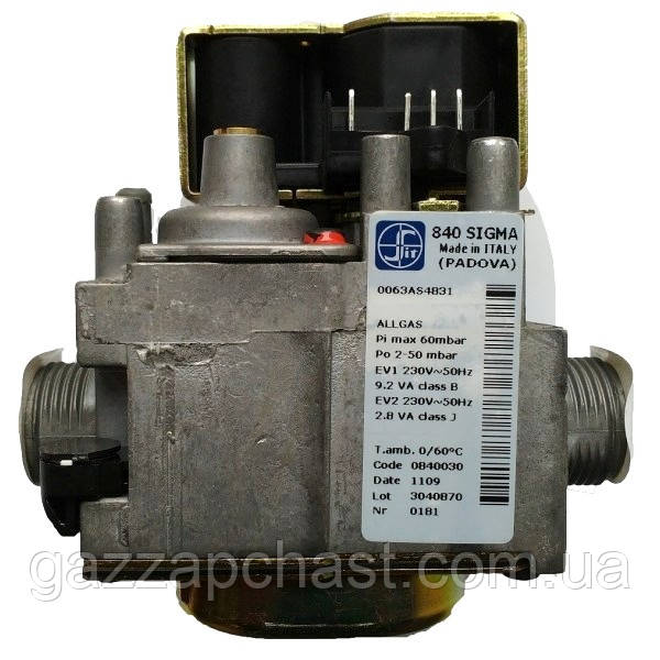 Газовый клапан SIT 840 SIGMA, для оборудования мощностью до 40 кВт (0.840.030)