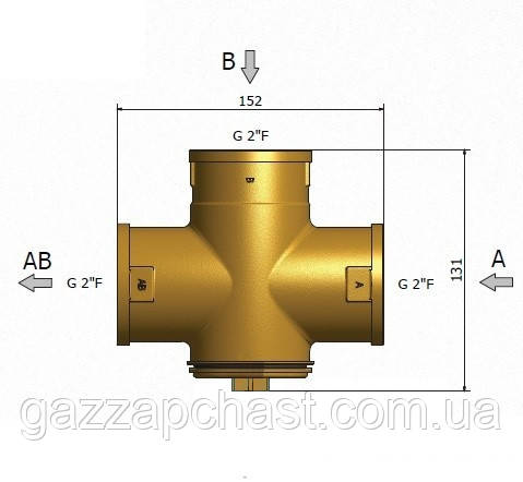 Термостатичний змішувальний клапан Regulus TSV8B (DN50; 2") 45°C - Зображення 3